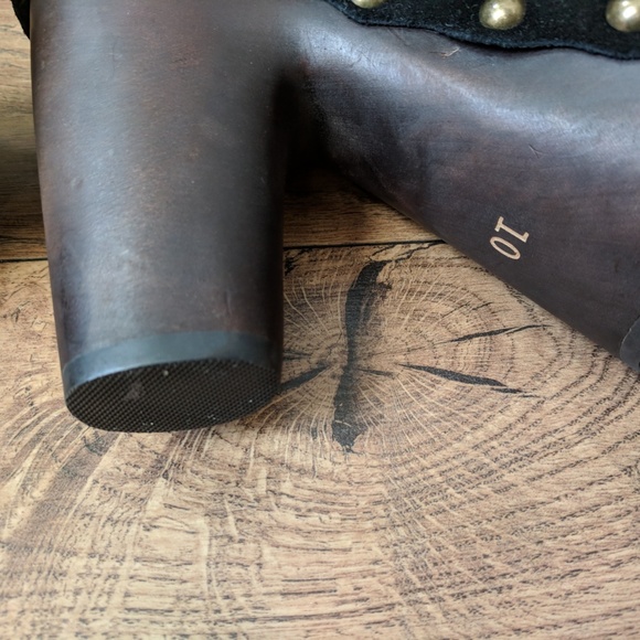 FLOGG | New Womens Black Suede Platform Shoe 10 - Picture 8 of 8